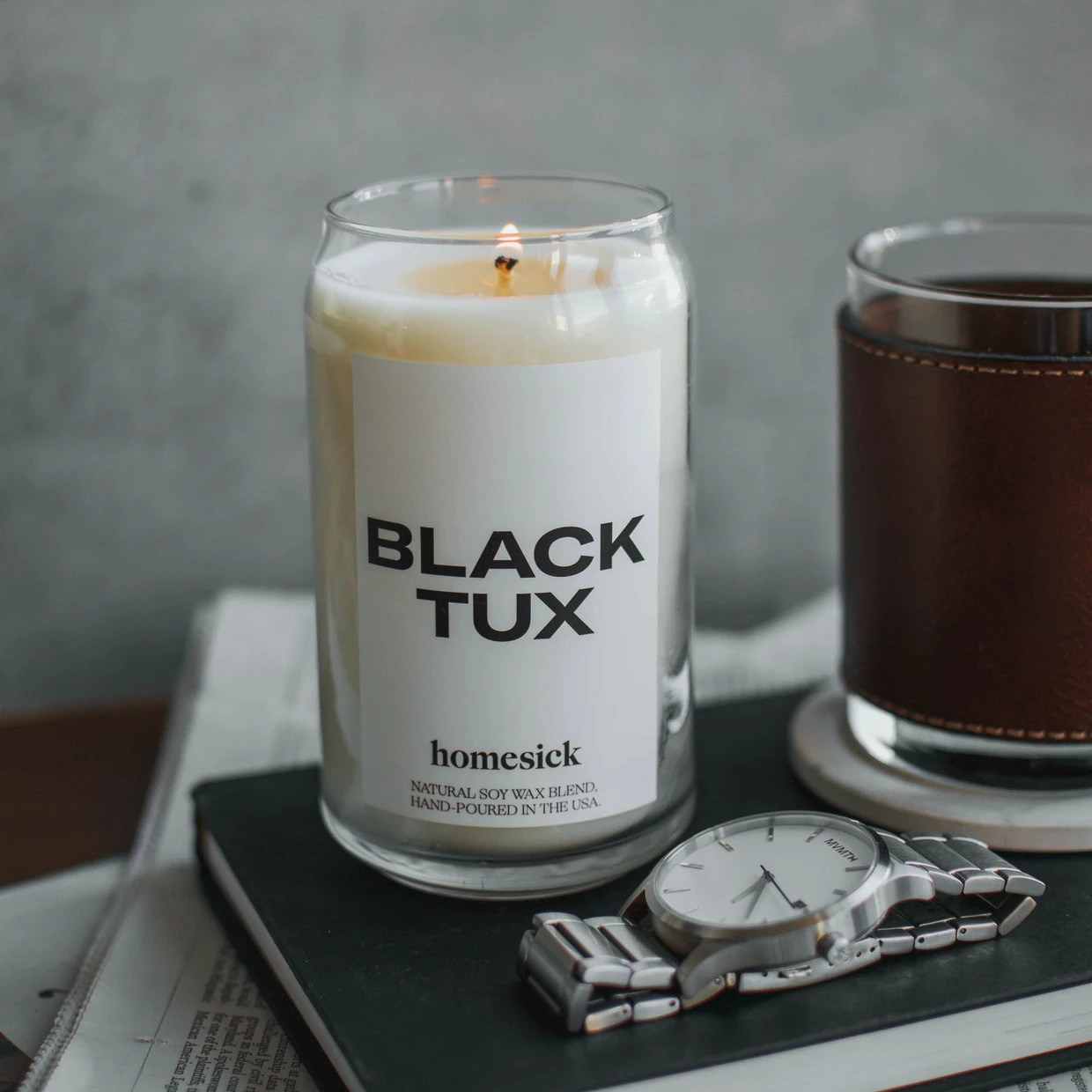 Homesick Black Tux Candle