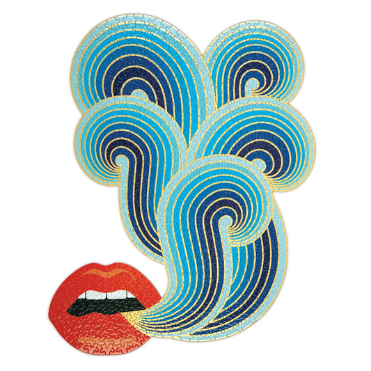 Jonathan Adler 750 Piece Lips Shaped Jigsaw Puzzle